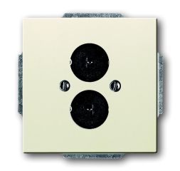 Busch-Jaeger 1751-82 central plate, with support ring ivory white