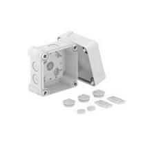 OBO Bettermann X02 LGR 95x95x72mm light grey cable junction box, 2005004