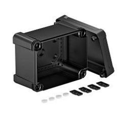 OBO Bettermann X10C SW 190x150x125 graphite black empty housing, 2005606