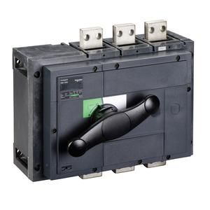 Schneider Electric 31334 INS1250 with black rotary actuator switch disconnector
