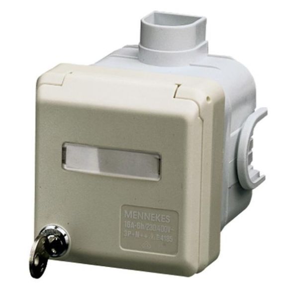 Mennekes 4190 32A5p 6h400V IP44 flush-mounted box