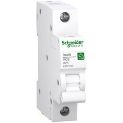 Schneider Electric R9F23125 Resi9 1P B25A characteristic 6kA circuit breaker