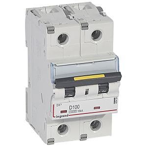 Legrand 409459 Circuit breaker DX3 D100A 2P 10KA 3M