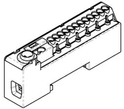 Pollmann 2020252 PE14-S green/yellow pluggable protective conductor terminal
