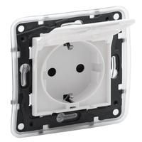 Legrand 864135 SCHUKO socket Niloe Step IP44 Ultrawhite, (white)