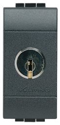 Bticino L4022C key change switch various locking, (anthracite)