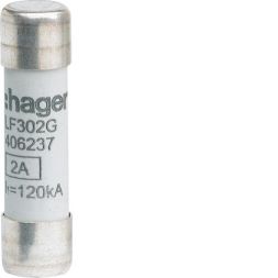 Hager LF302G fuse 10x38mm gG 2A