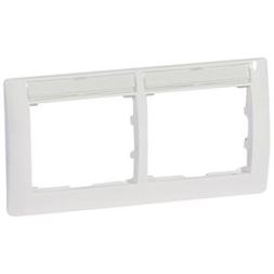 Legrand 771014 frame 2-way horizontal Galea Ultrawhite white, (white)