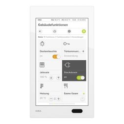 GIRA 206912 KNX touch panel G1 | PoE | glass white