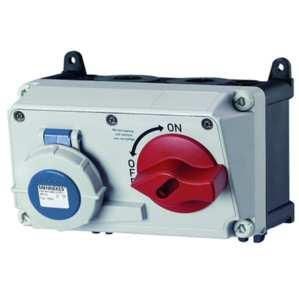 Mennekes 7621 wall socket DUO 16A 3-pole 6h 230V IP67