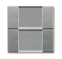 Busch-Jaeger 6736/01-803 Wall transmitter ZigBee Light Link, 2 channels grey metallic