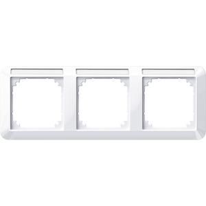MERTEN 387325 frame 3-way horizontal active white glossy