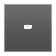 RZB 982501.002 Toledo Flatliner 115x115x60mm with ring fabric shade