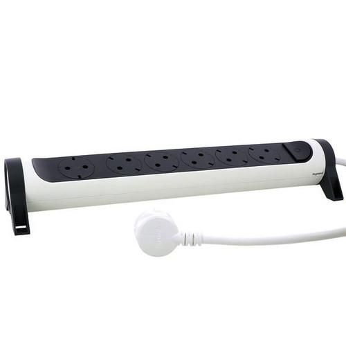 Legrand 694539 rotatable 6xSD 3m cable ultrws./sw power strip