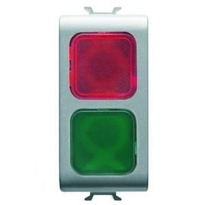 Gewiss GW14629 m. two covers red/green 1M tit light signal