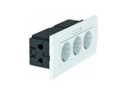 OBO Bettermann SDE-RW D0GN3B module 45 3-way 84x185x59mm socket unit, 6119434