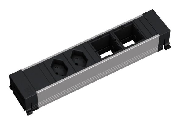 Bachmann 909.017 power strip 4f black CONFERENCE IP20