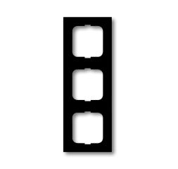 Busch-Jaeger 1723-885K future® linear cover frame, 3-way frame black matt