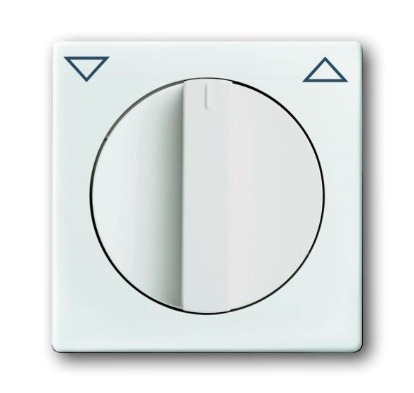 Busch-Jaeger 1740-84 central plate, with rotary handle, with print studio white