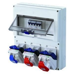 Gewiss GW66397 IEC4x16A/IEC5x16A IEC3x16A switchable socket combination