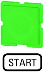 Eaton 111TQ25 button plate, green, START , 093399