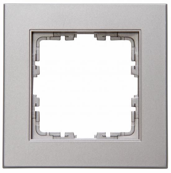 Kopp 402147002 1-way HK07 steel-colored cover frame