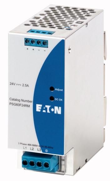 Eaton PSG60F24RM 3-phase 3x400-500VAC 2.5A power supply, 172882