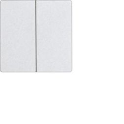 Eltako 30055937 DW-W2T55E-wg unengraved pure white glossy. Double rocker
