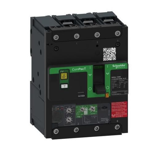 Schneider Electric C12E34V160B with residual current protection ComPacT NSXm with molded case circuit breaker