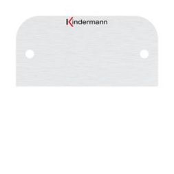 Kindermann 7441000400 neutral aluminum anodized 54x54mm blind cover half cover