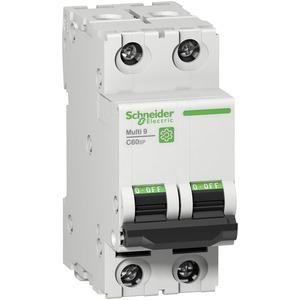 Schneider Electric M9F21204 M9 C60SP 2P 4A B UL1077 miniature circuit breaker