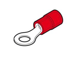 Cembre 2050230 RF-M6 ring shape PVC insulated flat pin claw cable lug