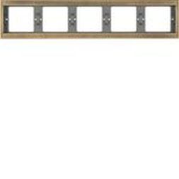 Berker MAN0103717 frame 5-way horizontal K.5 burnished brass
