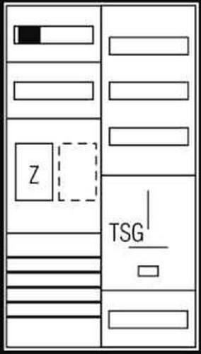 ABN flat 250x300mm max. 2xNH00 isolator ESPRO module (MF12309)