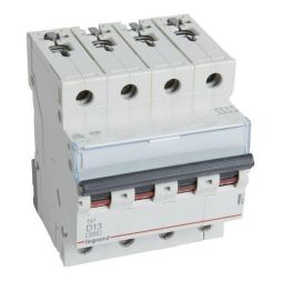Legrand 403771 Circuit breaker TX3 D13A 4P 6KA 4M
