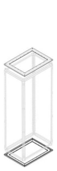 ABB Striebel &amp;amp; John PTBO3050 cover/base plate without flange, 2-field wide, depth 400mm, 1STQ007137A0000