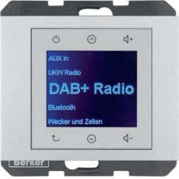 Berker 30847003 UP DAB+ BT Kx alu matt Radio Touch