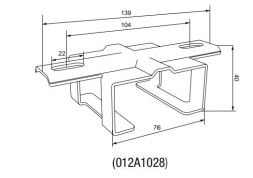 Chamberlain 012A1028 Additional rail suspension: sliding model / 1 piece