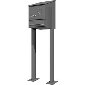 Ritto RGE1324120 letterbox horizontal audio, chrome ring, stainless steel