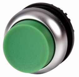 Eaton M22-DRH-G push button, raised, green, latching, 216669