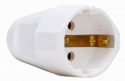 Kopp 182102006 16A 250V IP20 arctic white SCHUKO shell coupling