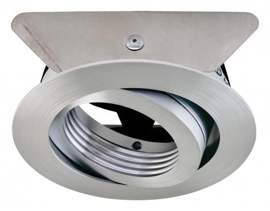 EVN 619014 round black aluminum GX5.3 max.50W 12V cardan recessed ceiling spotlight