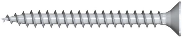 Reisser 009250S297-0500456-1 R2 plus chipboard screws, Flaseko, TX, full thread, 5.0 x 45, steel, 3x Rusp. CrVI fr., pack of 500, silver