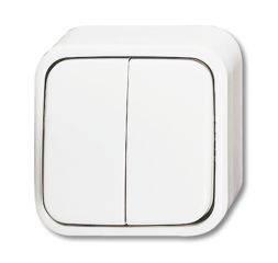 Busch-Jaeger 2601/5 AP/11W-503 rocker switch, series connection alpine white