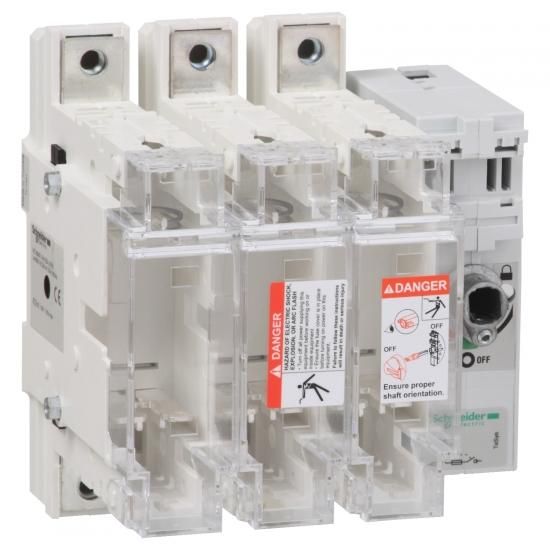 Schneider Electric GS2QQ3 with fuses TeSys GS2Q 3p 400A DIN 2 switch disconnector