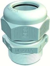 OBO Bettermann V-TEC VM long M40 light grey cable gland, 2022953