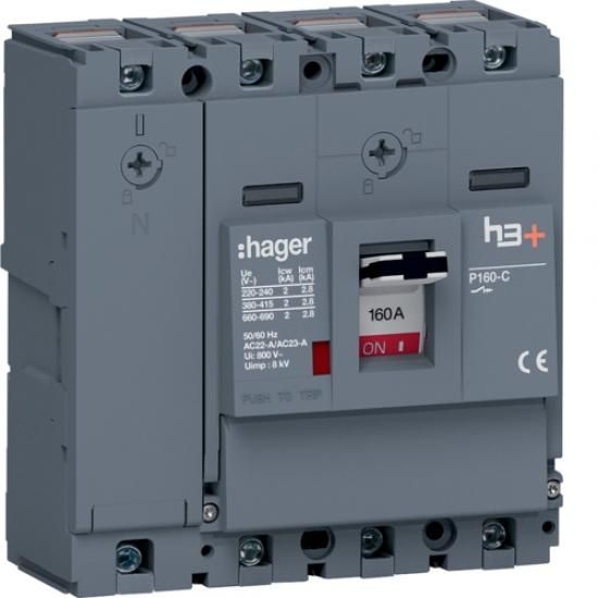 Hager HCS161AC h3+ P160 4 pole 160A CTC load break switch