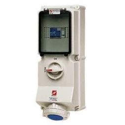 Mennekes 7245 wall socket DUO 16A 3-pole 6h 230V IP67