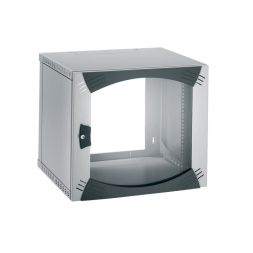 Schneider Electric NSYOPB12U4F wall mount 12HE W600 D400 fixed 19&amp;#039; glass door enclosure