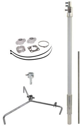 Dehn &amp;amp; Söhne 819685 Air termination mast set HVI light plus D:40mm L:2200mm R320mm